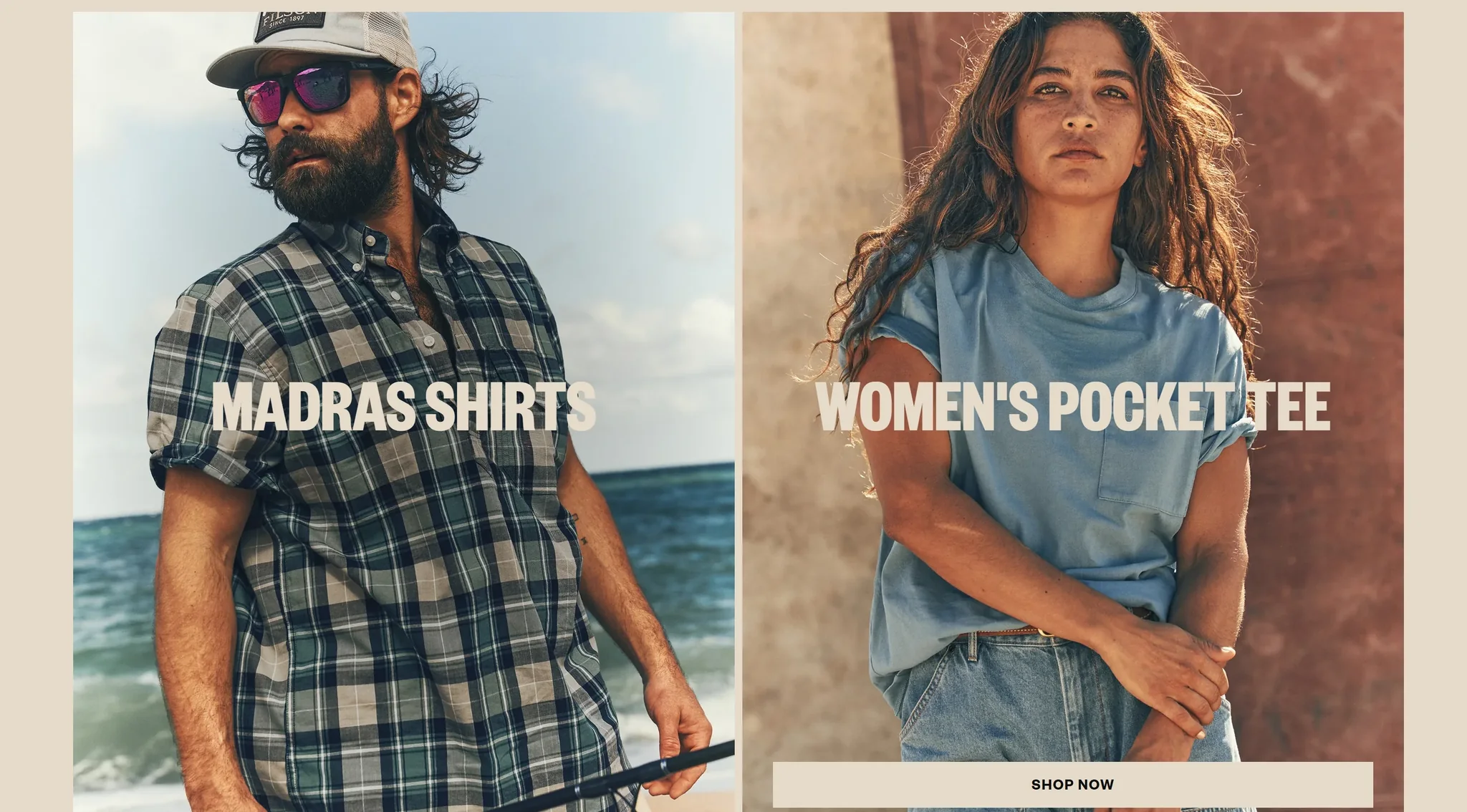 Outdoor fashion seasonal collection storefront preview